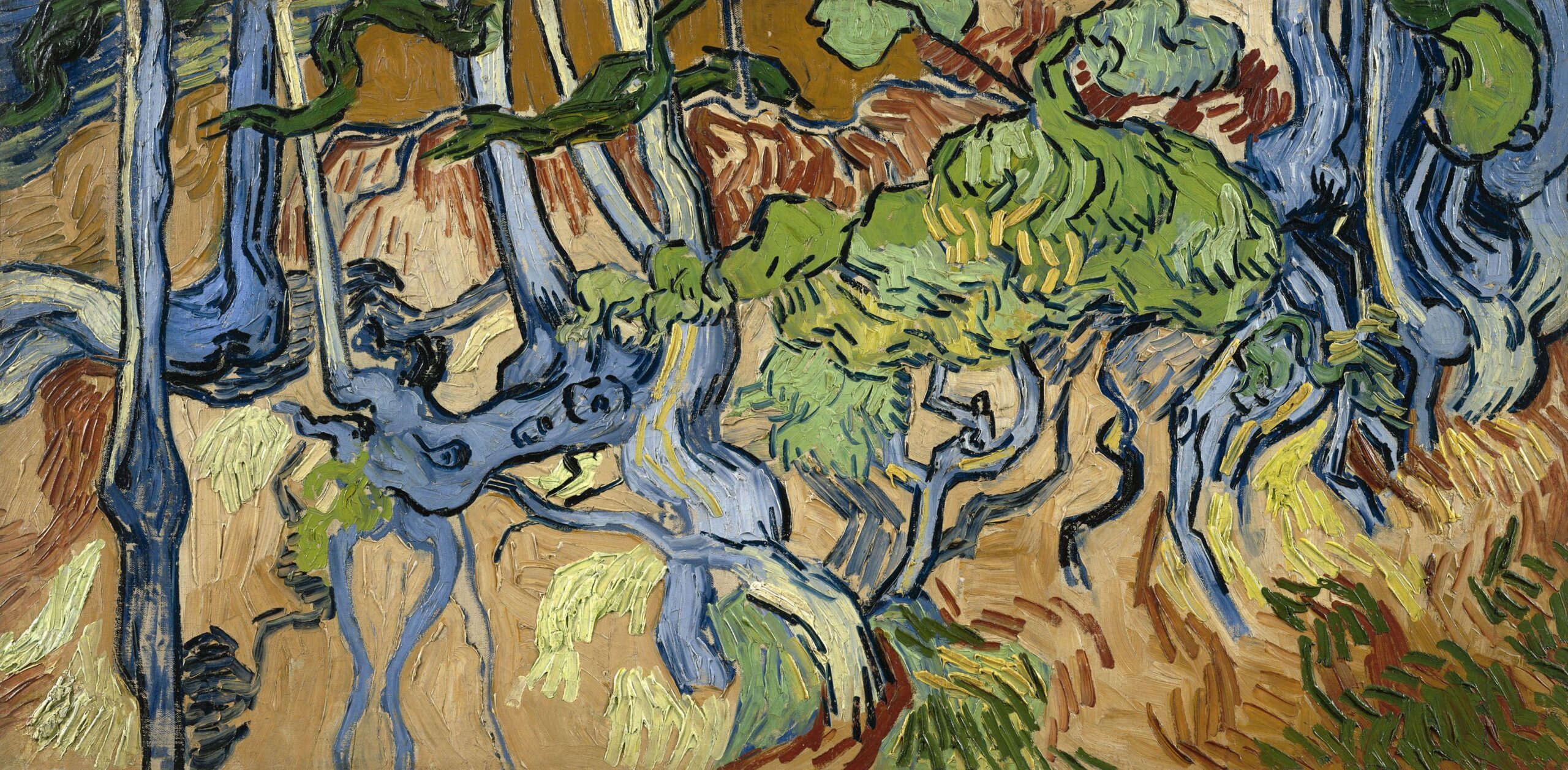 Vincent van Gogh’un 1890 tarihli Ağaç Kökleri (Tree Roots) tablosu